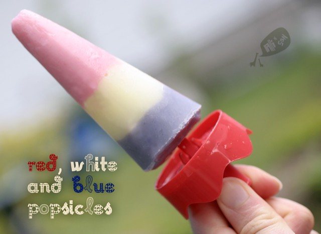 Red White & Blue popsicles