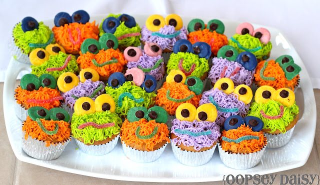 Monster cupcakes