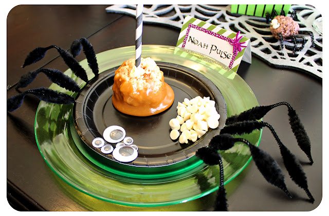 rice krispie caramel apple