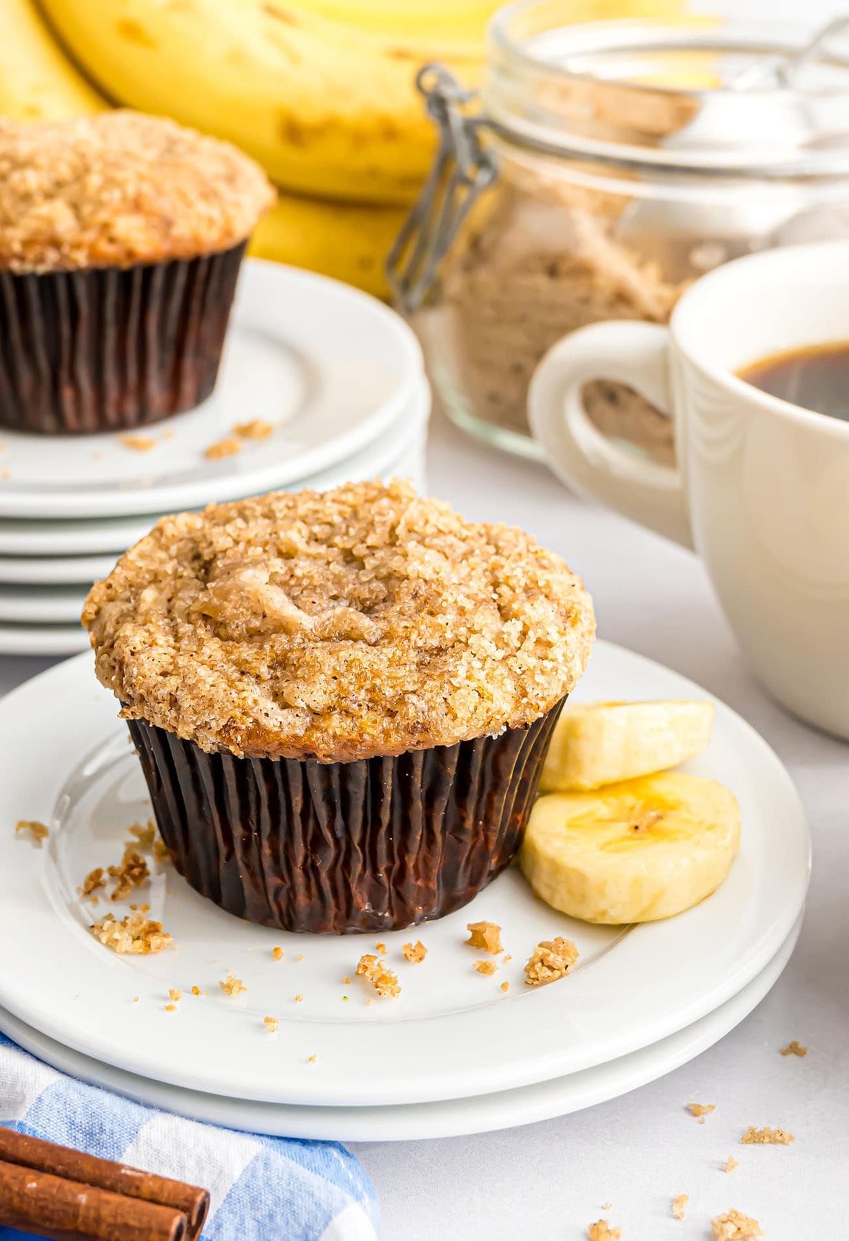 Insanely Good Banana Crumb Muffins
