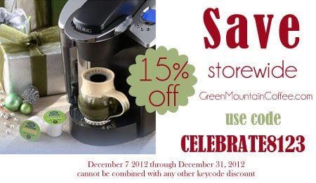 greenmountaincoffee.com Dec 2012 discount coupon code