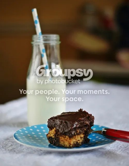 Nutter Butter Brownies with Chocolate-Peanut Butter Ganache