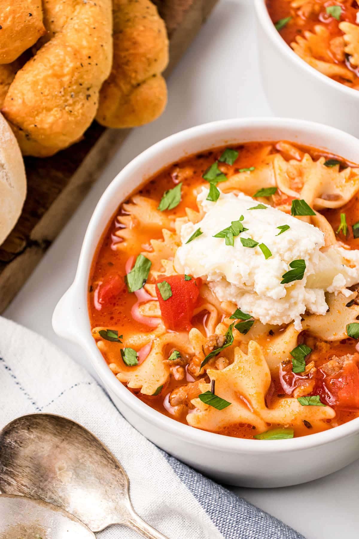 Lasagna Soup Recipe & Salsiccia (Italian Sausage)
