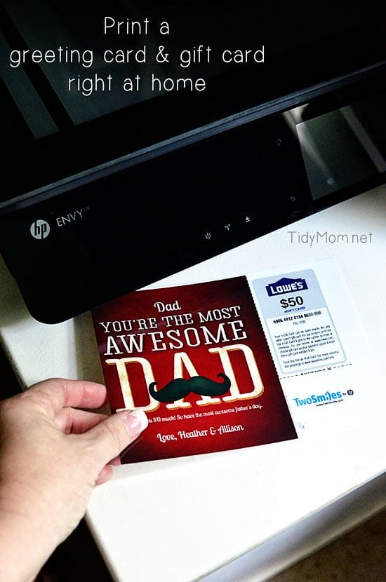 Last Minute Father’s Day Gift Idea {A Card that’s a Gift}