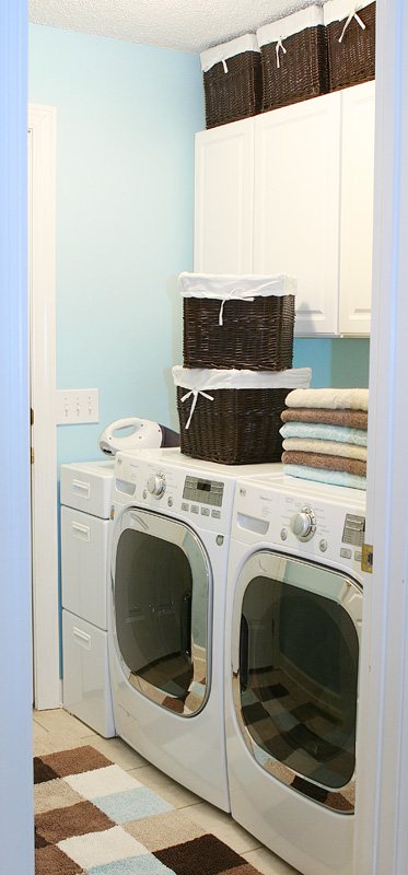 Dryer Sheet Tip & Pretty Laundry Rooms