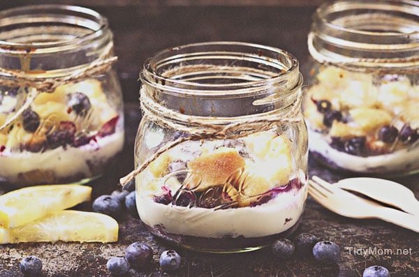 Lemon Blueberry Bread Pudding from Desserts in Jars Cookbook at Cetcu