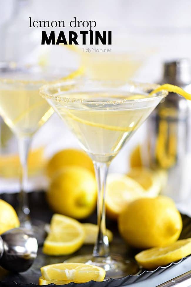 Lemon Drop Martini with Elderflower