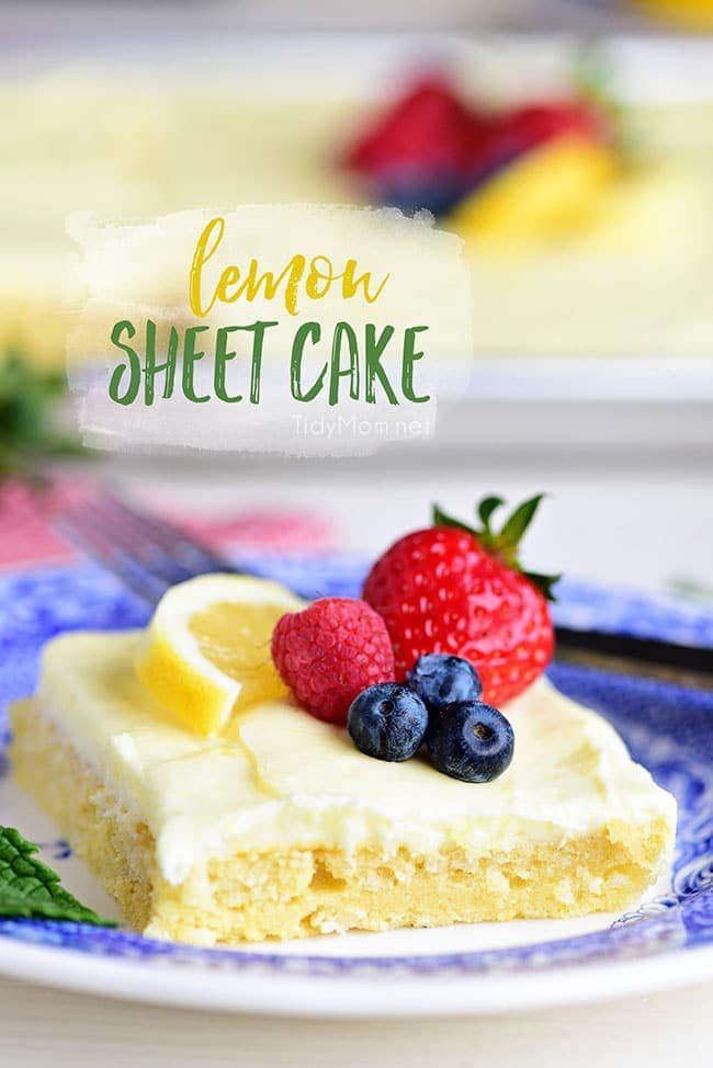 Lemon Sheet Cake (VIDEO)