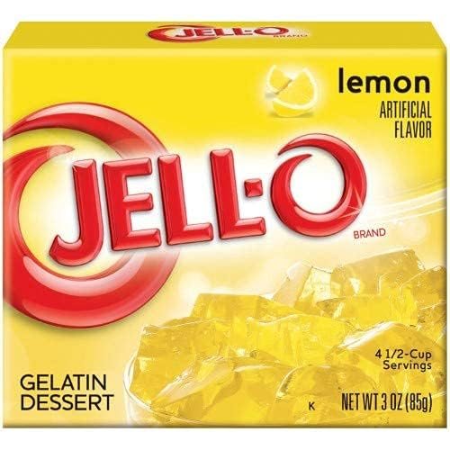 Lemon Jell-o Gelatin