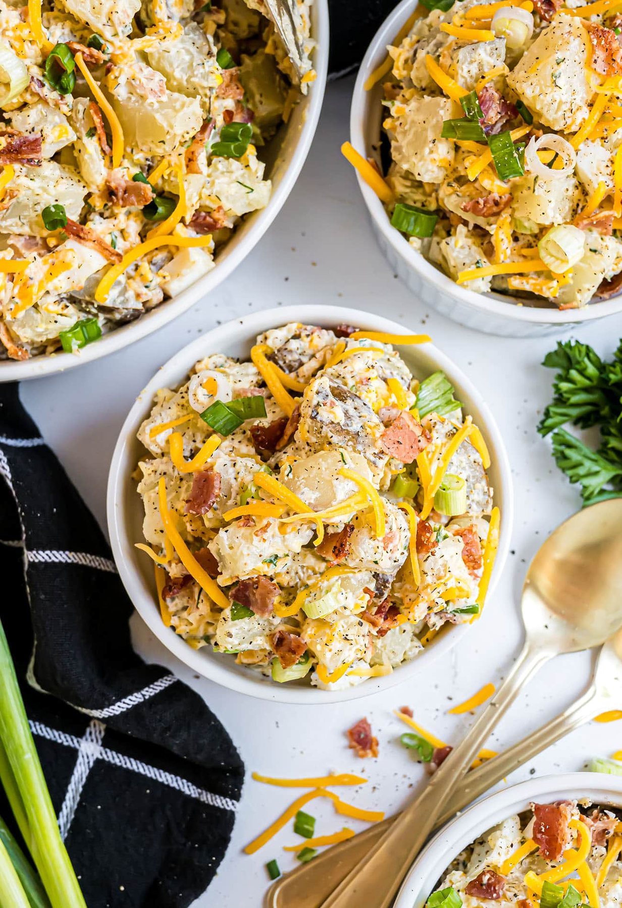 3 servings of potato salad