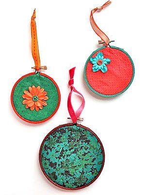 Rit Dye Christmas Ornaments