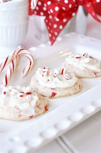 peppermint melting moment cookies