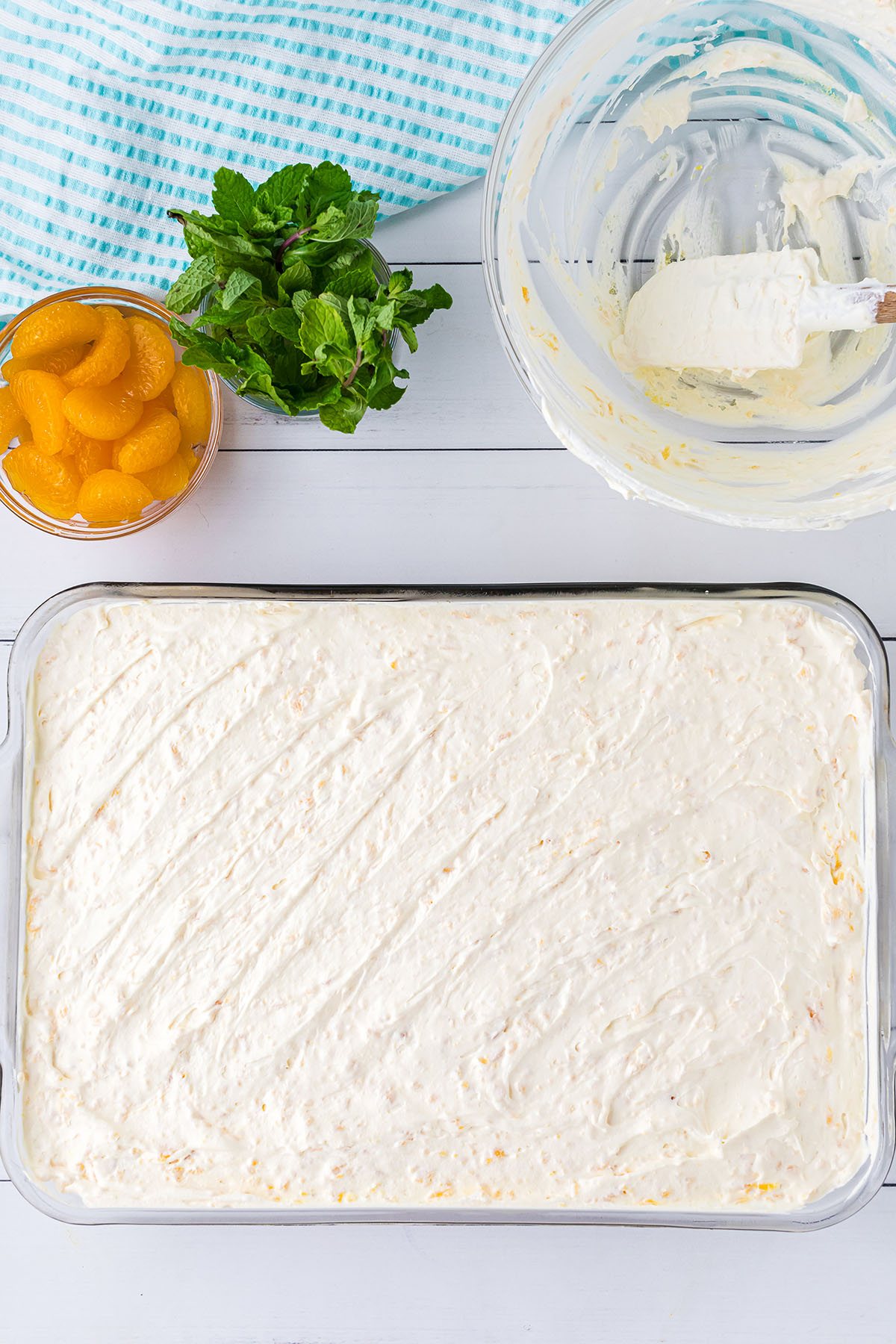 pineapple frosting on orange cake