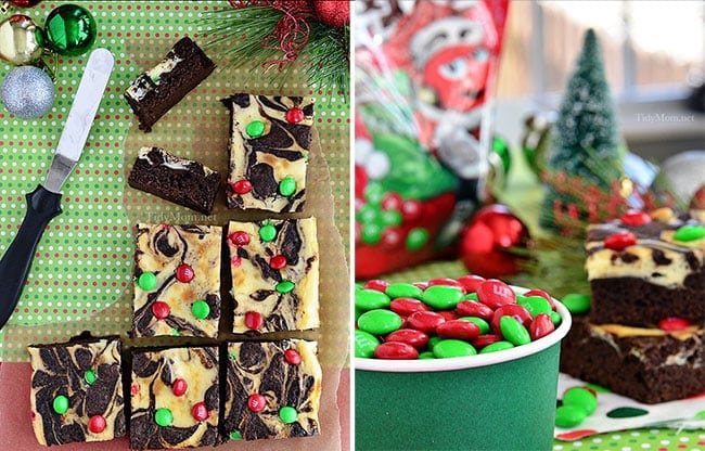 Marbled Brownies with M&M's