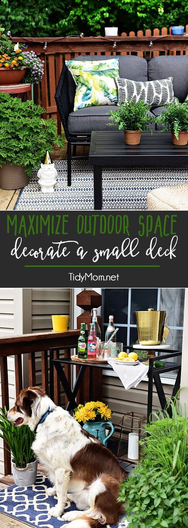 Maximize Outdoor Space! Learn How to Decorate a Small Deck or Patio. Find tips on getting the most out of your small deck or patio along with plants that keep mosquitos and other pests away. Get all the details at cetcu.com