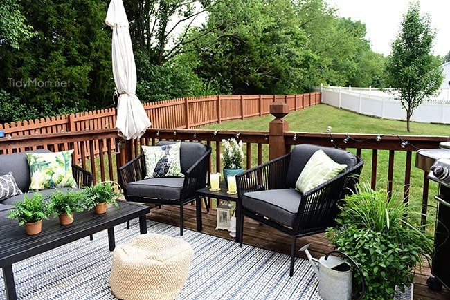 Maximize Outdoor Space! Learn How to Decorate a Small Deck or Patio and what kind of plants to use to keep mosquitos and other pests away. Get all the details at cetcu.com