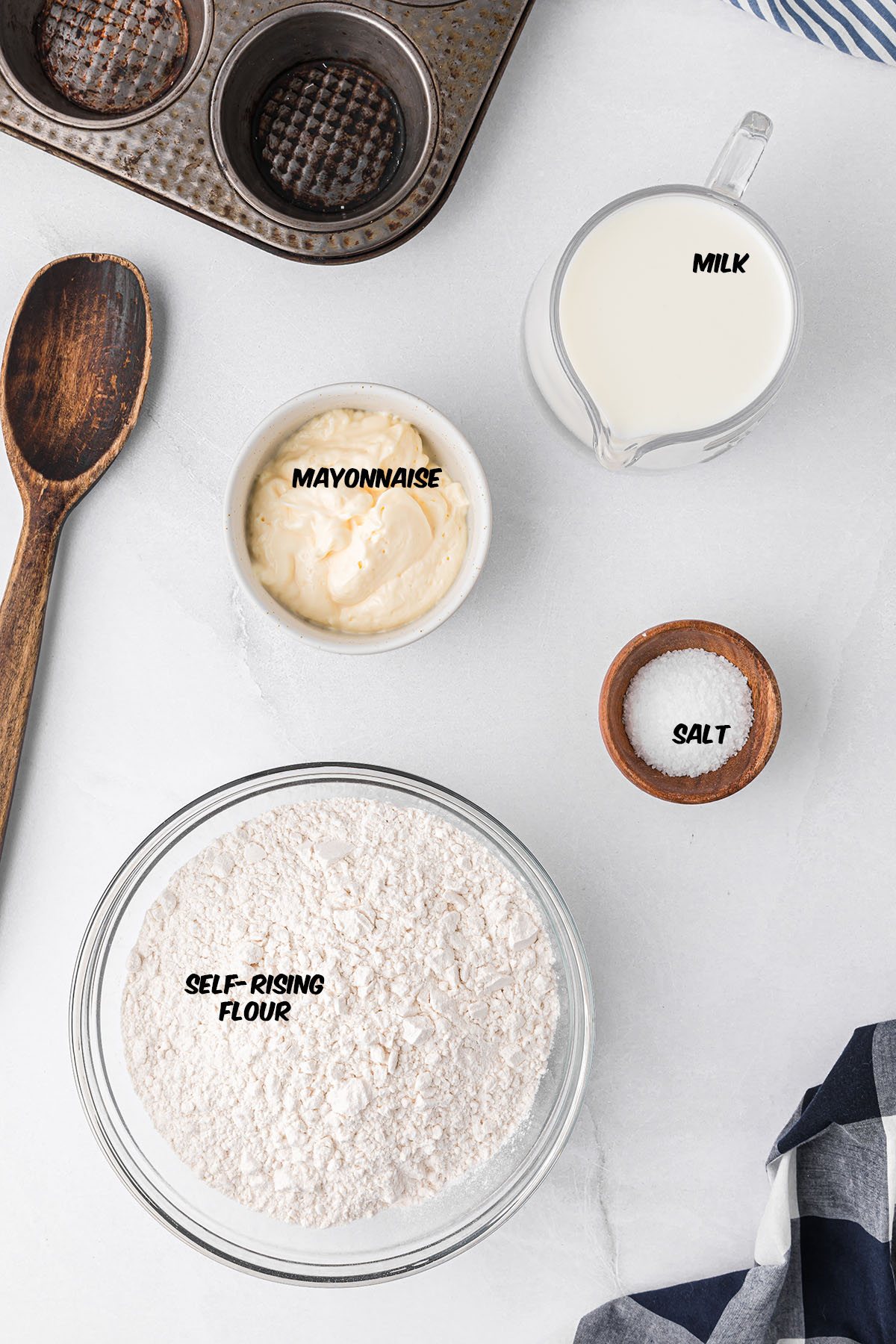 ingredients for mayonnaise biscuits