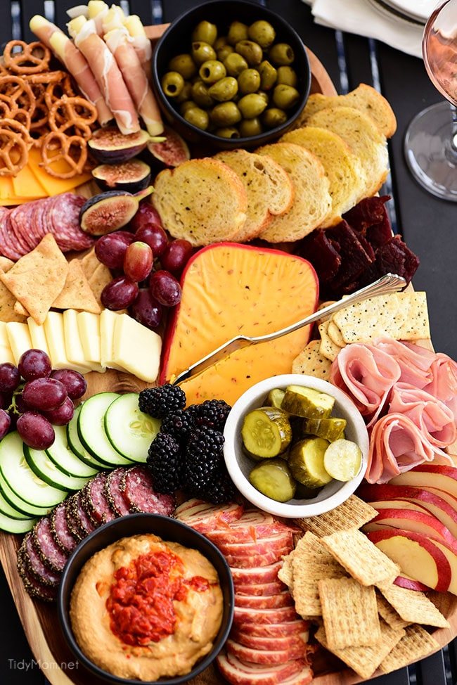 Easy and Elegant Meat and Cheese Board.