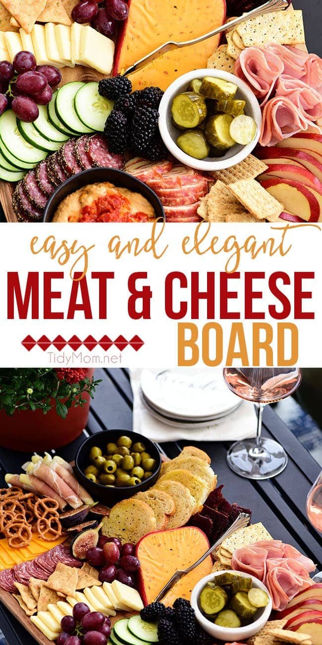 How to make an Easy and Elegant Meat and Cheese Board. Charcuterie boards are perfect for game day, holidays, parties or just any day of the week.