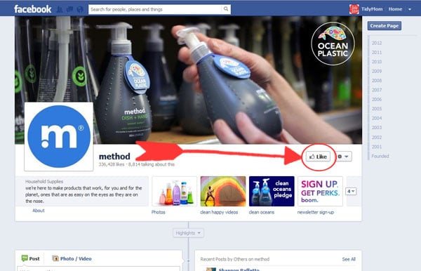"LIKE" method on facebook