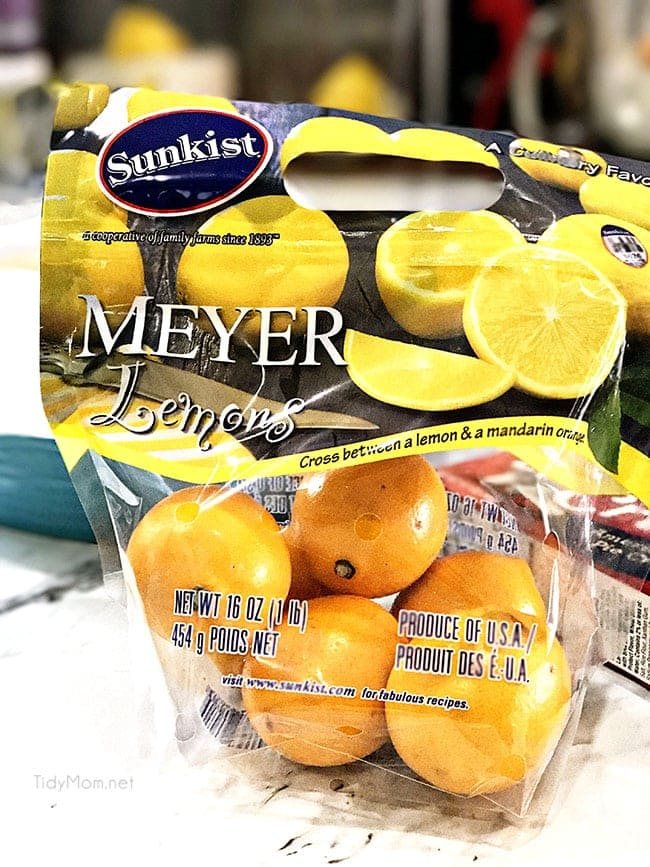 If you've never had Meyer lemons, they are thought to be a cross between a lemon and a mandarin orange. Meyer lemons are smaller and more round than regular lemons with a deep yellow or orange skin. They are sweeter than a regular lemon. Find out more, and a recipe for Meyer Lemon Pie at cetcu.com