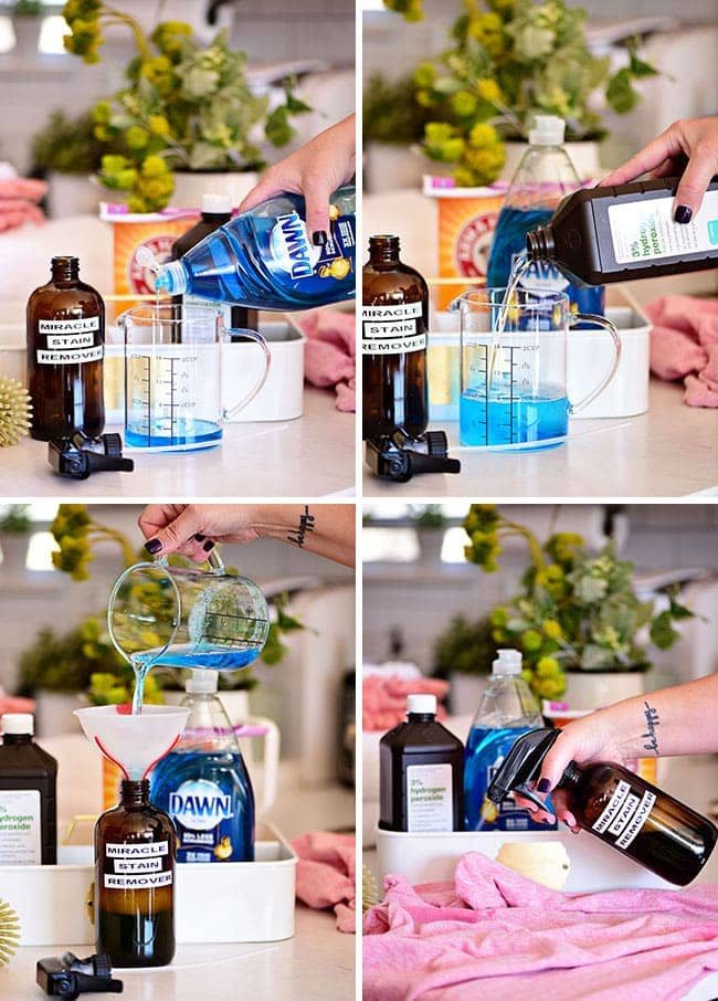 how to make a DIY homemade stain remover