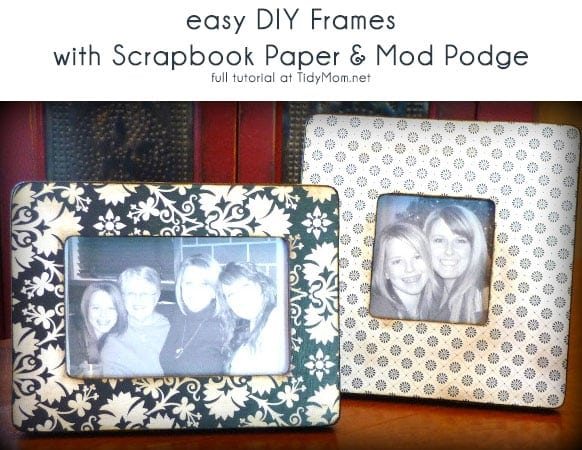 DIY easy Mod Podge Frame Tutorial. Great gift idea! Learn how to make these frames in no time at cetcu.com