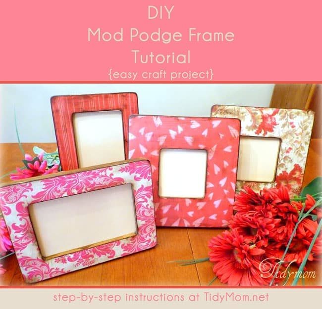 Mod Podge Frame tutorial