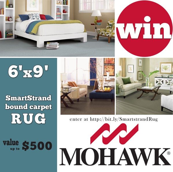Enter to Win a 6'x9' Mohawk Smartstrand rug at cetcu.com