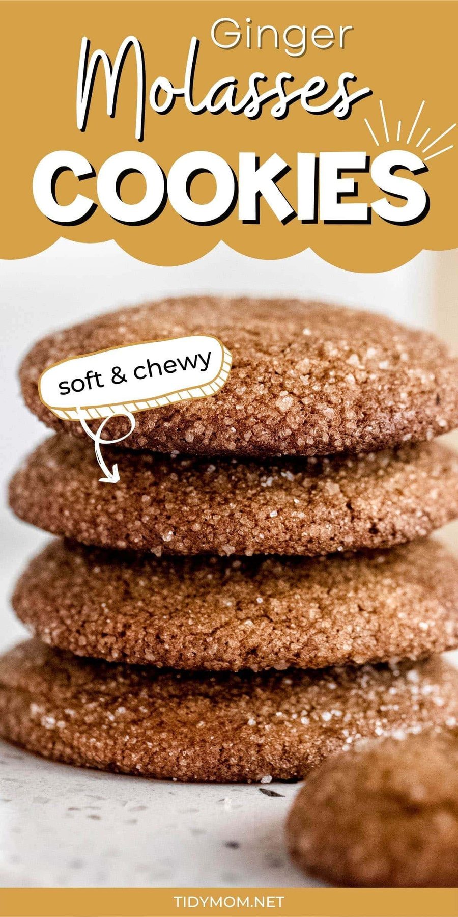 close up of a stack of cookies