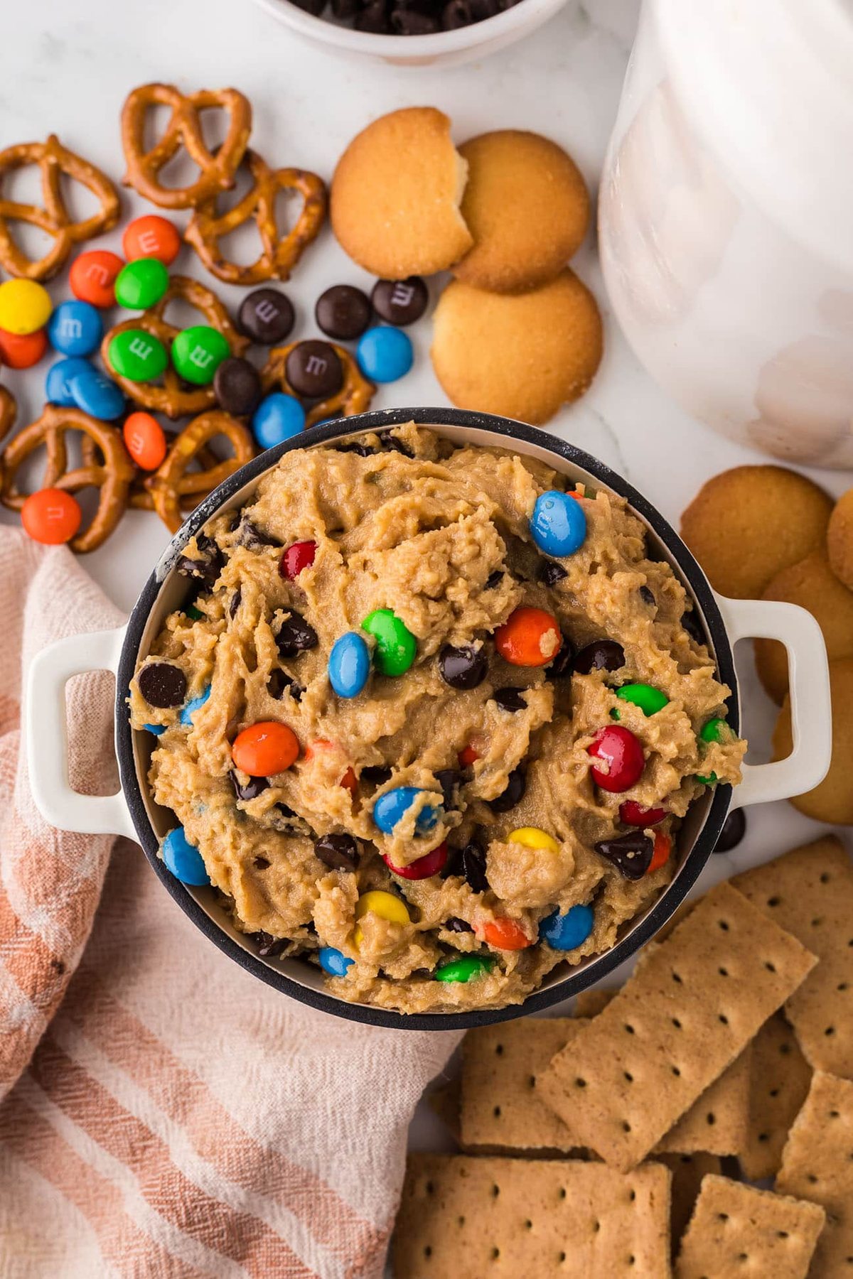 monster cookie dough dessert dip
