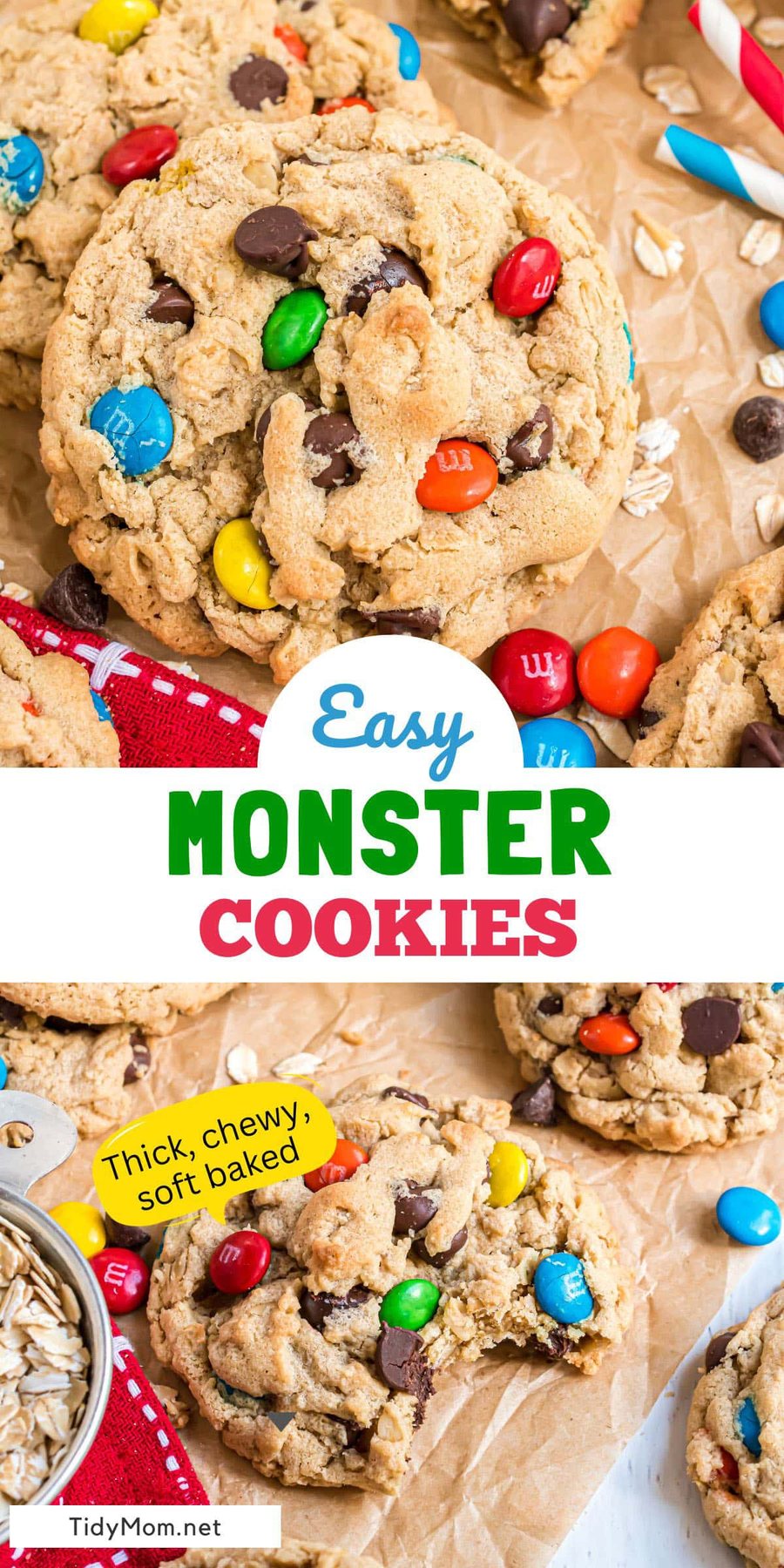 monster cookie poto collage