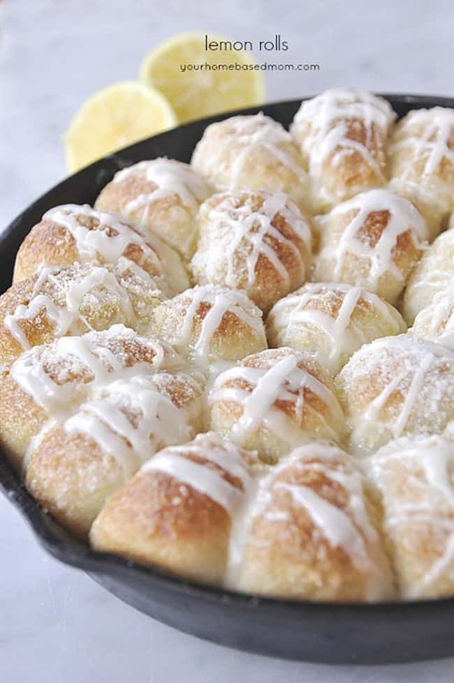 Mother’s Day Brunch Meal Plan recipes, printables and decor at cetcu.com - Lemon Rolls Recipe