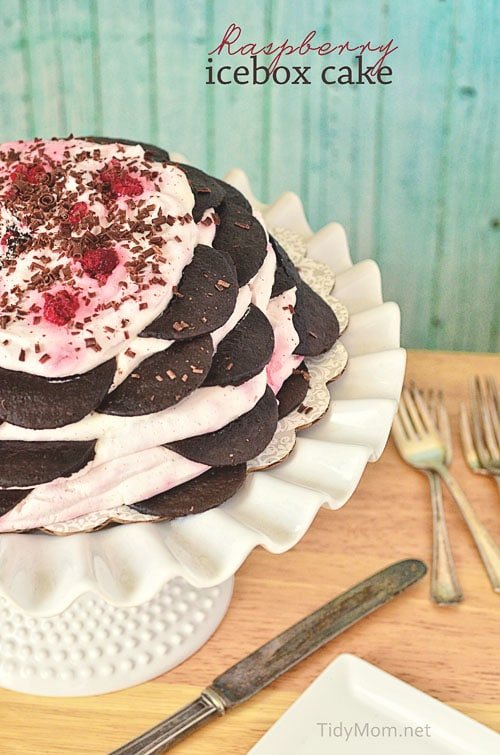 Easy, no-bake Raspberry Icebox Cake at cetcu.com