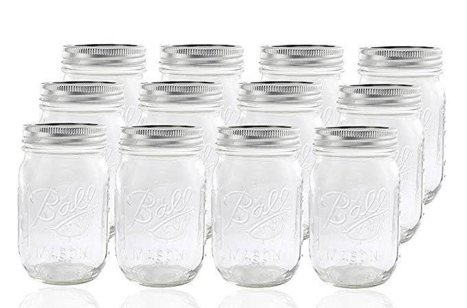 1 pint Ball Mason Jar with Lid