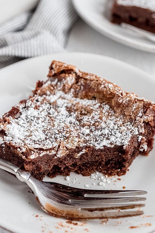 slices of Nutella cake with a bite take out