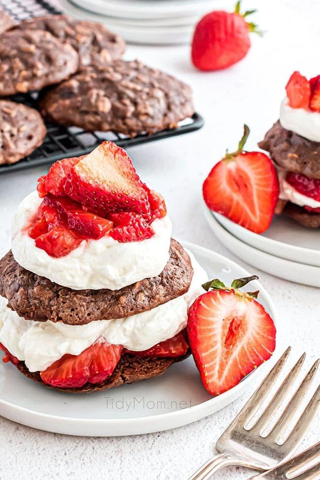 Chocolate Strawberry Shortcake With Brownies