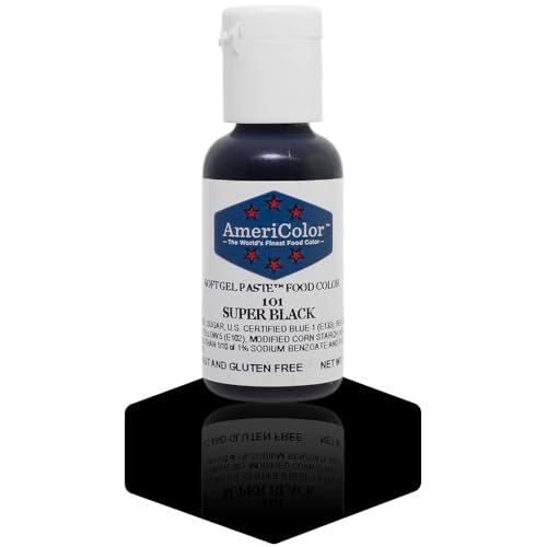 AmeriColor, Super Black, Soft Gel Paste Food Color