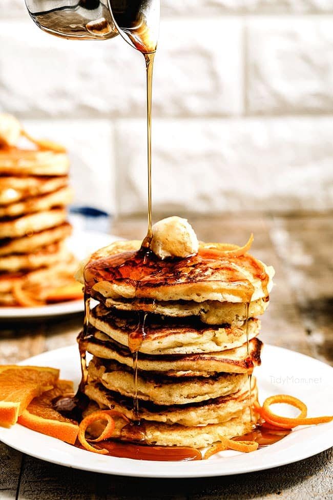 Orange Buttermilk Pancakes