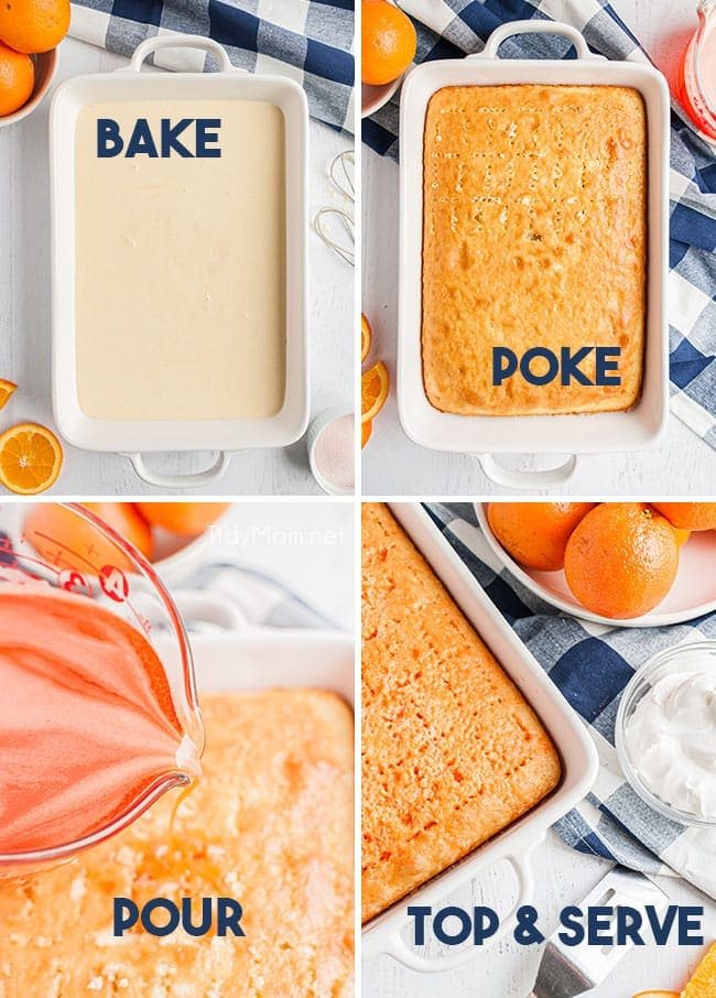 how to make a jello cake photo collage