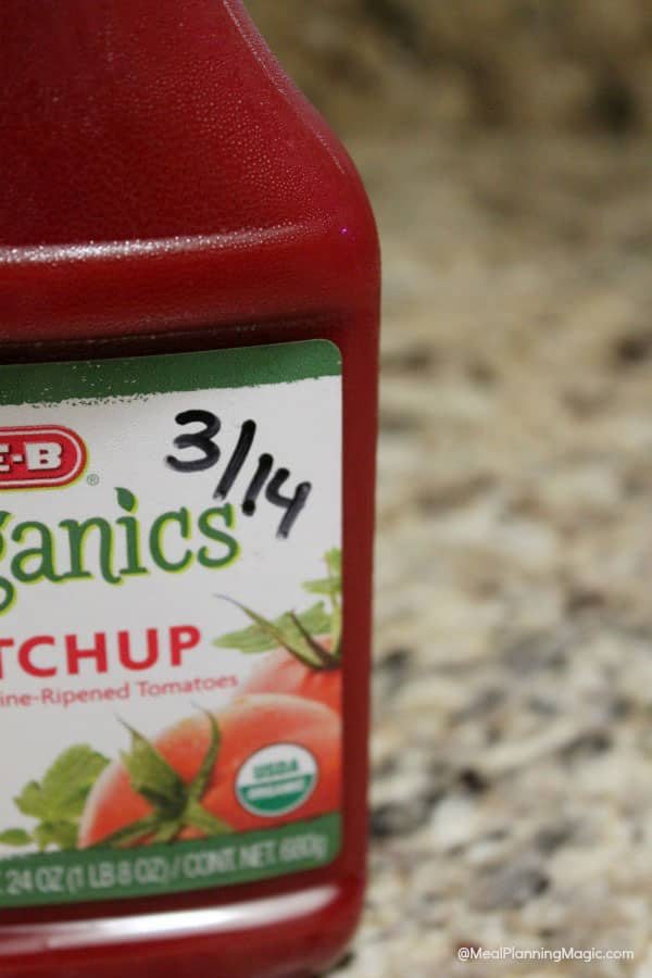 Refrigerator Organization Tips: write the date on the label to keep track how long it takes you to use it up. more tips at cetcu.com