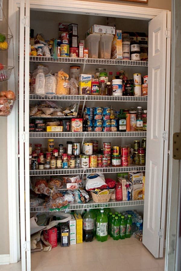 Cluttered pantry - before pantry organization at cetcu.com