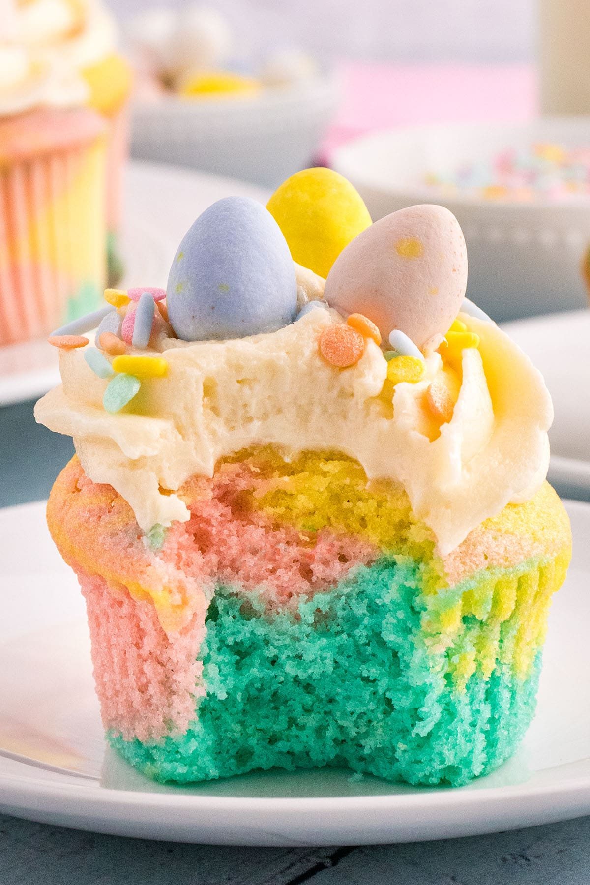 Easy Pastel Spring Cupcakes For Easter