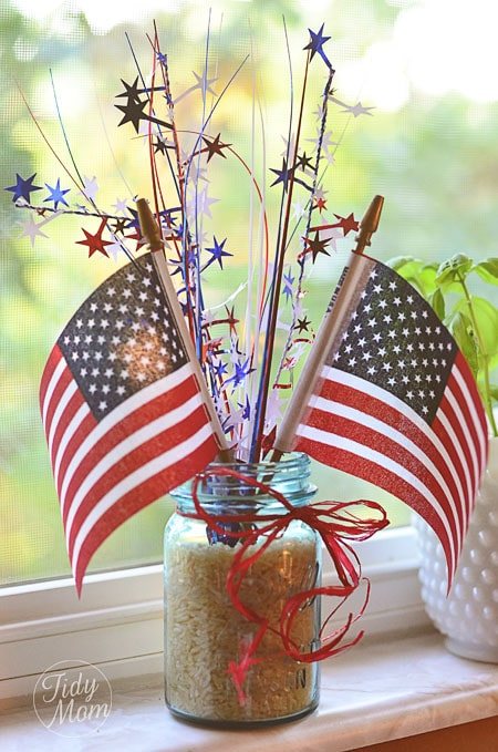 patriotic centerpiece