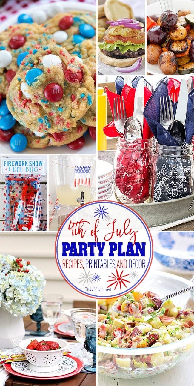 Red White and FUN! 4th of July Party Plan! Gather your family and friends and use these patriotic printables, decor ideas and recipes— you will find everything you need to ring in America's birthday this summer! All the details at cetcu.com