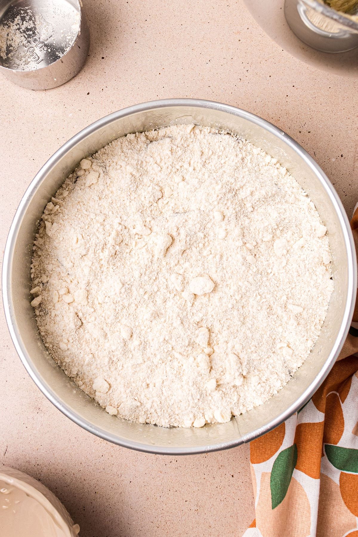 crumb topping for coffee cake in a bowl