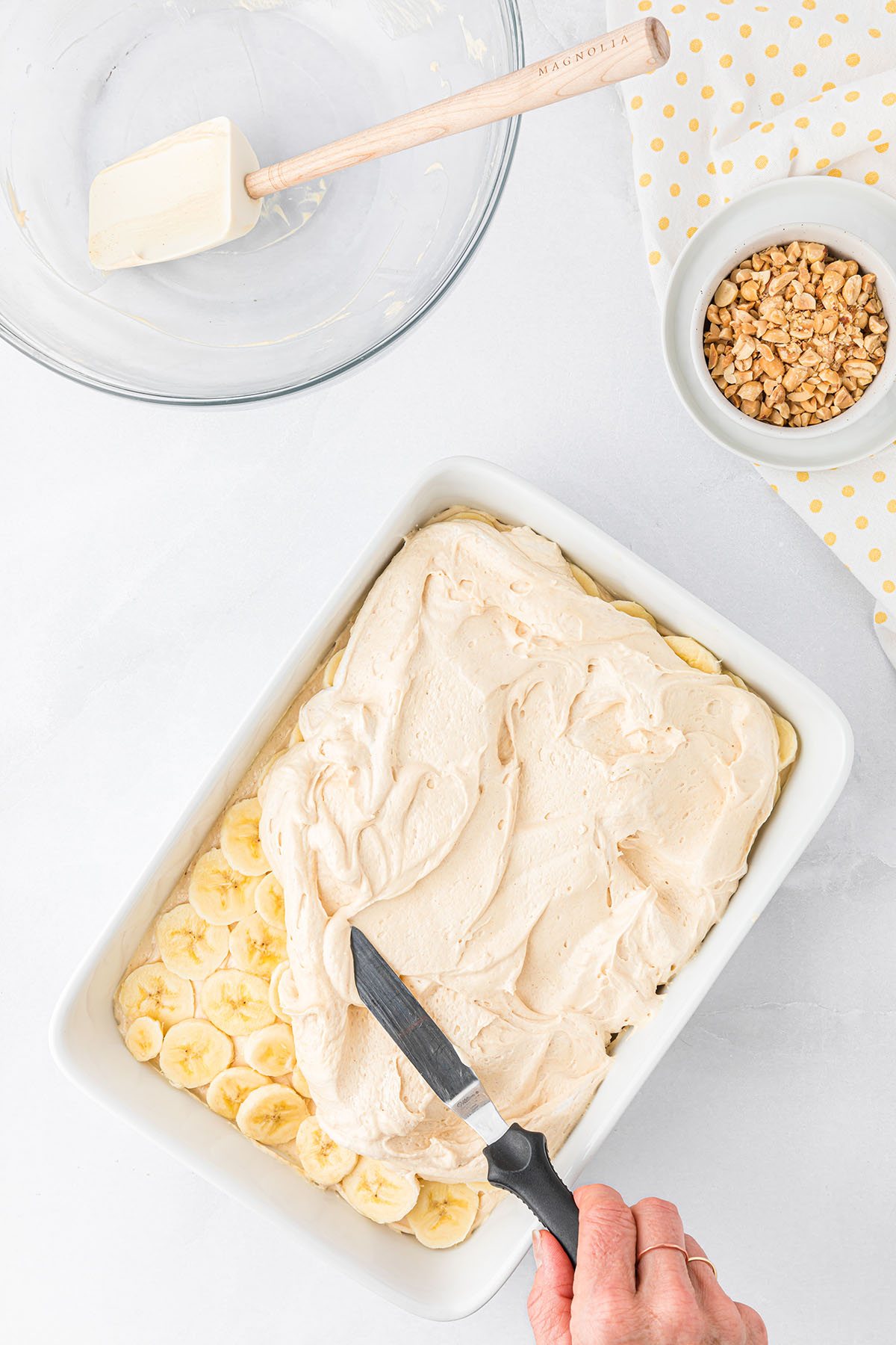 Peanut Butter Banana Icebox Cake step 8