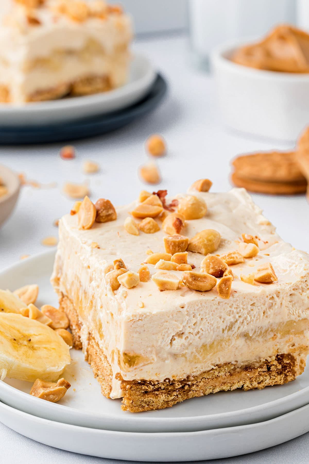 No-Bake Peanut Butter Banana Icebox Cake