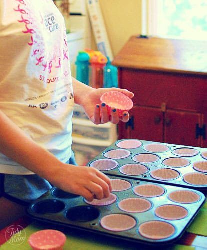 helping with muffins