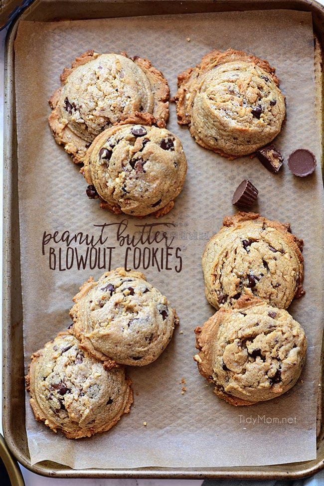 Peanut Butter Blowout Cookies {video}